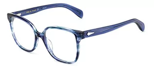 Okulary przeciwsłoneczne - rag & bone RNB3053 Okulary, Blue, 54 damskie, Blue, 54 - grafika 1