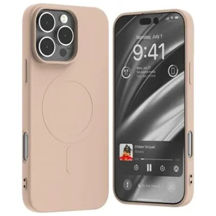 Etui MERCURY Semi-Silicone MagSafe do Apple iPhone 16 Pro Max Piaskowy róż - Etui i futerały do telefonów - miniaturka - grafika 1