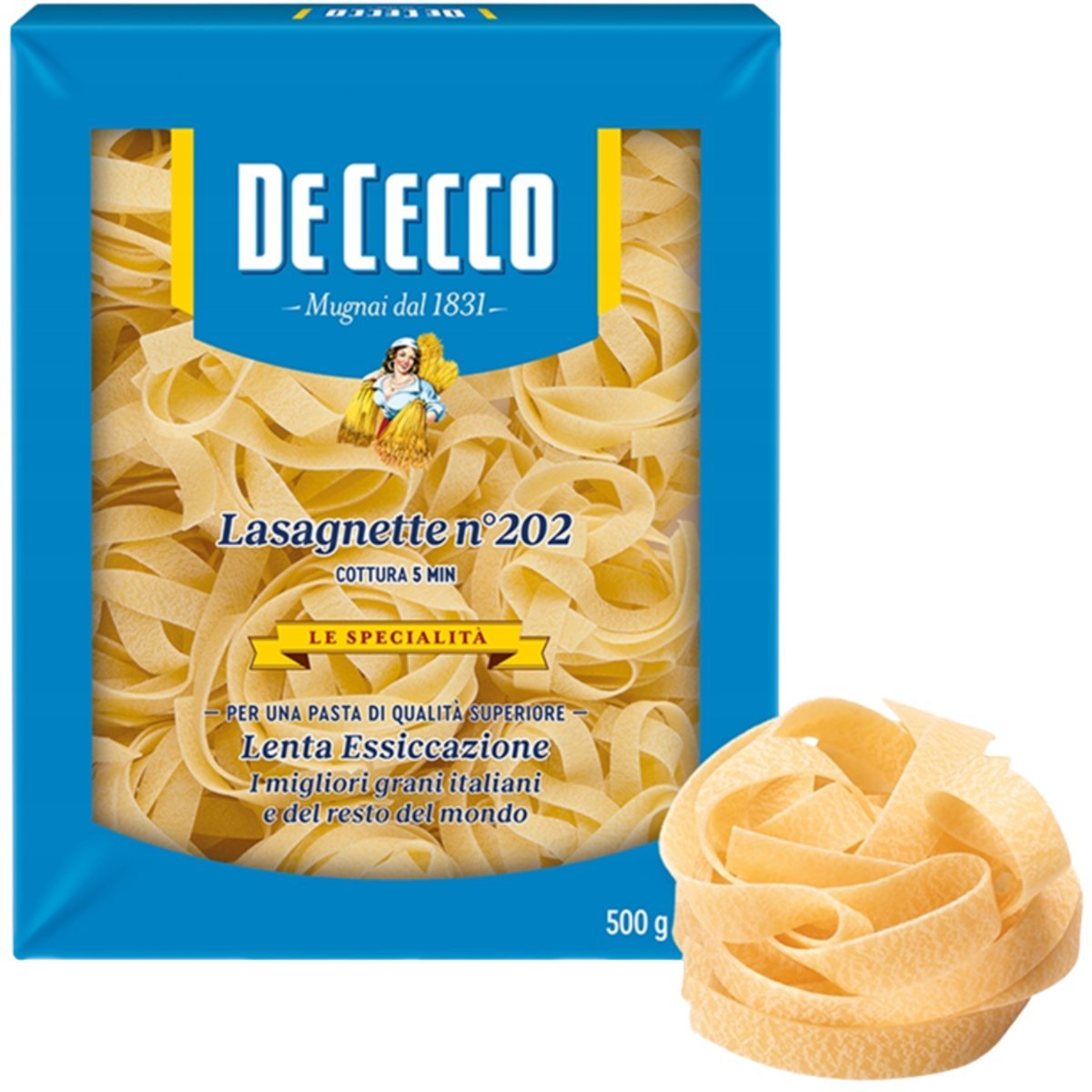 De Cecco Lasagnette makaron wstążki 500g
