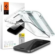 Szkła hartowane na telefon - Szkło Hartowane Spigen Glas.Tr ”Ez Fit” Fc Iphone 15 Plus Black - miniaturka - grafika 1