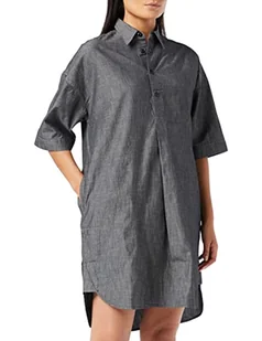 G-STAR RAW Damska koszulka Ss Dress, Black (Jet Black D105-A814), L - Koszulki i topy damskie - miniaturka - grafika 1
