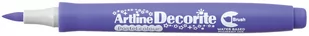 Artline SHACHIHATA Marker permanentny z końcówką pędzelkową Decorite BRUSH AR-035 pastel purple 9560 - Markery permanentne - miniaturka - grafika 1