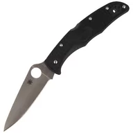 Noże - Spyderco C10FPBK Endura Flat Ground PLN Black - miniaturka - grafika 1