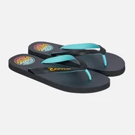 Klapki i japonki męskie - Męskie Japonki RIP CURL WETTY FADE BLOOM OPEN TOE 1C5MOT_8264 – Czarny - miniaturka - grafika 1
