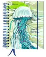 Notesy i bloczki - Bullet journal 180 stron notatnik pamiętnik A5+ kropki gumka - miniaturka - grafika 1