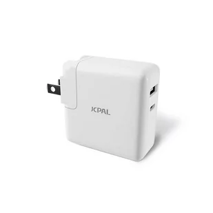 JCPal Ładowarka podróżna USB-C PD z portem USB - Ładowarki do telefonów - miniaturka - grafika 3