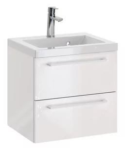 Szafka z Umywalką ROSEN 50 cm - Uchwyt Biały - Szafki łazienkowe - miniaturka - grafika 1