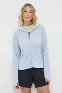Bluzy damskie - Columbia bluza sportowa Boundless Trek kolor niebieski z kapturem gładka - miniaturka - grafika 1