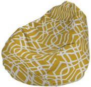 Pokrowce na meble - Pokrowiec na worek do siedzenia, żółty w białe wzory, pokrowiec Ø60  105 cm, Comics - miniaturka - grafika 1