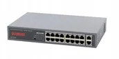 Switche - USF1816P PULSAR Ultralink FastEthernet Switch 16x PoE+, 2xRJ45 - miniaturka - grafika 1