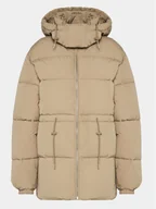 Kurtki damskie - Outhorn Kurtka zimowa OTHAW23TDJAF251 Beżowy Regular Fit - miniaturka - grafika 1