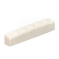 Inne akcesoria gitarowe - Graphtech Graphtech PQ-6643-00 - Acoustic/Electric Guitar Nut, Flat, Slotted, 43 mm x 6 mm, siodełko do gitary - miniaturka - grafika 1