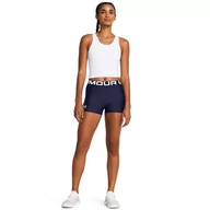 Spodnie sportowe damskie - Damskie legginsy krótkie treningowe Under Armour UA HG Authentics Shorty - granatowe - UNDER ARMOUR - miniaturka - grafika 1