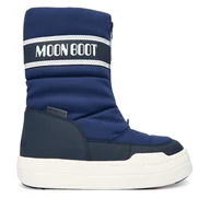 Buty dla dziewczynek - Śniegowce Moon Boot Jr Park Zip High Wp 80D3440080 D Granatowy - miniaturka - grafika 1