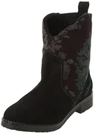 Botki damskie - Desigual Damskie botki Mas + Mas, Black, 39 EU - miniaturka - grafika 1
