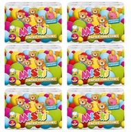 Papier toaletowy - Papier toaletowy 24R MIŚKI 2W MIX - 144 Rolki - miniaturka - grafika 1