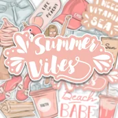 Scrapbooking - Naklejki Do Kartek Albumu Notes SUMMER VIBES 15x21 - miniaturka - grafika 1