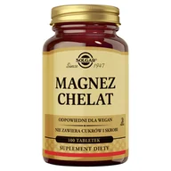 Witaminy i minerały - Solgar Magnez Chelat 100 Tabletek - miniaturka - grafika 1