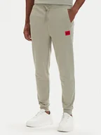 Spodnie sportowe męskie - HUGO Spodnie dresowe Doak212 50447963 Zielony jasny Regular Fit - miniaturka - grafika 1