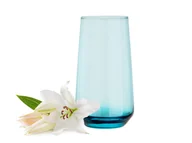 Szklanki - Uniwersalna Szklanka Wysoka 430ml Turkusowa Do Soków, Wody - miniaturka - grafika 1