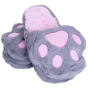 Kapcie damskie - KAPCIE PAZURY Kocie szare 35-38 - miniaturka - grafika 1