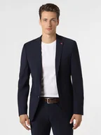Garnitury - Roy Robson Męska marynarka od garnituru modułowego Mężczyźni Super Slim Fit wełna ze strzyży niebieski jednolity, 50 - miniaturka - grafika 1