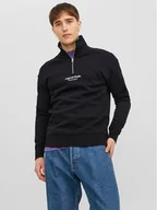 Bluzy męskie - Jack&Jones Bluza Vesterbro 12241777 Czarny Relaxed Fit - miniaturka - grafika 1