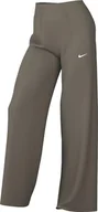 Spodnie rowerowe - Nike Sportswear Everything Wovens spodnie damskie ze średnim stanem i otwartym obszyciem, Mink Brown/White, FQ3588-233, XL - miniaturka - grafika 1
