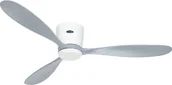 Wentylatory sufitowe - Energooszczędny wentylator sufitowy z pilotem Eco Plano Wood WiFi Biały / Jasnoszary - miniaturka - grafika 1