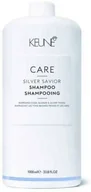 Szampony do włosów - Keune Care Silver Savior Shampoo - Szampon Chroniący Kolor, Neutralizuje Żółte Refleksy, 1000ml - miniaturka - grafika 1