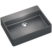 Umywalki - Axis Umywalka SILBA 55 nablatowa granitowa grafitowy - miniaturka - grafika 1