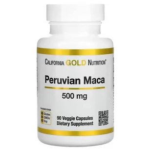 California Gold Nutrition Peruwiańska Maca (organiczna) 500 mg 90 kaps. - Suplementy naturalne - miniaturka - grafika 1