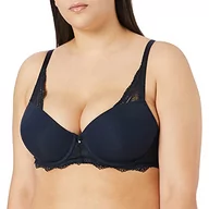 Biustonosze - Schiesser Damski biustonosz z fiszbinami, niebieski (nachtblau), 70C - miniaturka - grafika 1