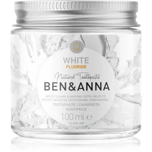 BEN&ANNA (kosmetyki) PASTA DO ZĘBÓW WYBIELAJĄCA Z FLOUREM W SŁOIKU 100 ml - BEN&ANNA BP-4260491220943 - Pasty do zębów - miniaturka - grafika 1