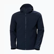 Odzież trekkingowa damska - Kurtka softshell męska Helly Hansen Paramount Hooded granatowa 62987_990 | WYSYŁKA W 24H | 30 DNI NA ZWROT - miniaturka - grafika 1