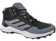 Buty trekkingowe dziecięce - Adidas Terrex AX4R MID K IF6520 Buty Trapery Wysokie Czarne Dziecięce - miniaturka - grafika 1
