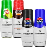 Syropy i koncentraty owocowe - 4x Syrop SodaStream Pepsi, Pepsi MAX, Schwip Schwap, 7UP - miniaturka - grafika 1