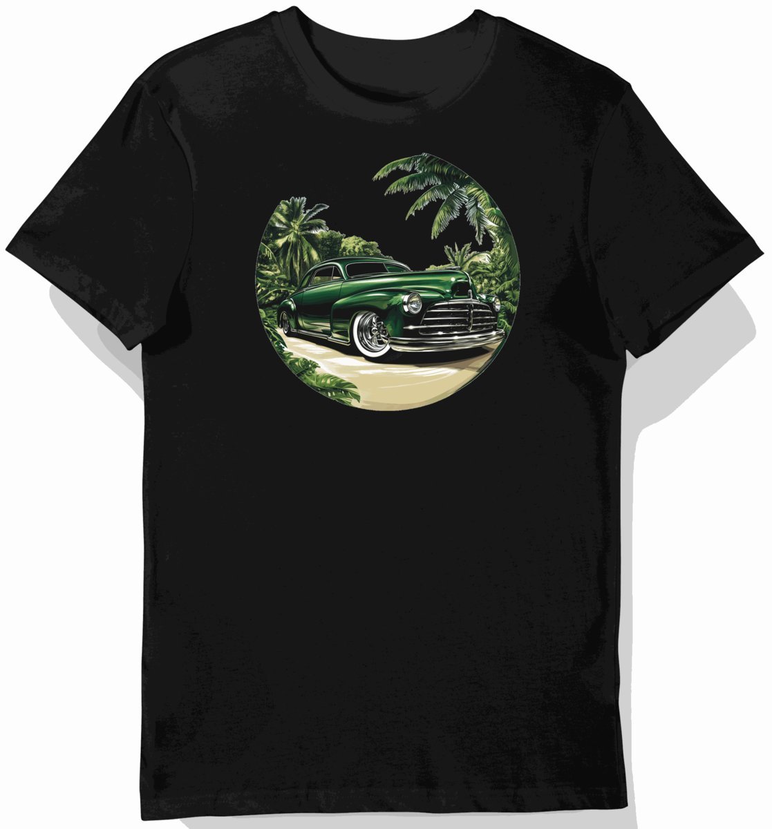 Koszulka męska czarna z Motywem Klasycznego Mercury z 1949 Roku 3XL