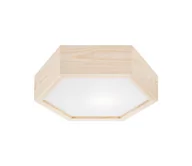Oprawy, klosze i abażury - Plafon 32 cm sosna E27 Lamkur - miniaturka - grafika 1