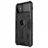 Etui i futerały do telefonów - Nillkin Etui CamShield Armor Case iPhone 11, czarne 6902048198524 - miniaturka - grafika 1