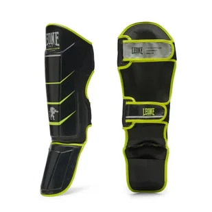 Leone ochraniacze piszczeli REVO PERFORMANCE FLUO czarne - Ochraniacze do sportów walki - miniaturka - grafika 1