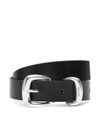 Paski - Calvin Klein Pasek Damski LV04K7012G Czarny - miniaturka - grafika 1