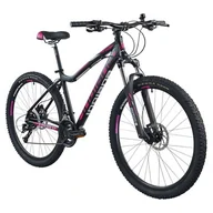 Rowery - Rower górski MTB INDIANA X-Pulser 3.7 D17 27.5 cala damski Czarno-fuksjowy - miniaturka - grafika 1