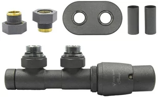 Zawór termostatyczny 50mm TWINS grafit strukturalny prawy GZ1/2 All in One - Zawory i kraniki Zawór termostatyczny 50mm TWINS grafit strukturalny prawy GZ1/2 All in One - Zawory i kraniki - miniaturka - grafika 1