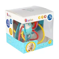 Zabawki sensoryczne - Kula Bam Bam Sensoryczna Grzechotka Obręcze Piłka Trening Rączki - miniaturka - grafika 1