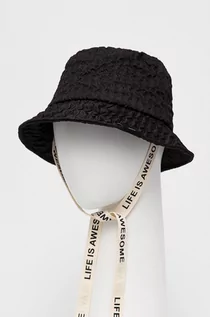 Czapki damskie - Desigual kapelusz kolor czarny - grafika 1