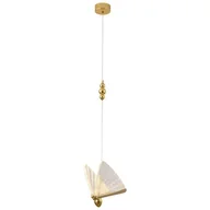 Lampy sufitowe - KKST Dekoracyjna LAMPA wisząca gold designerska OPRAWA zwis LED 4W 3000K pszczoła złota KKSMP0090-1 gold - miniaturka - grafika 1