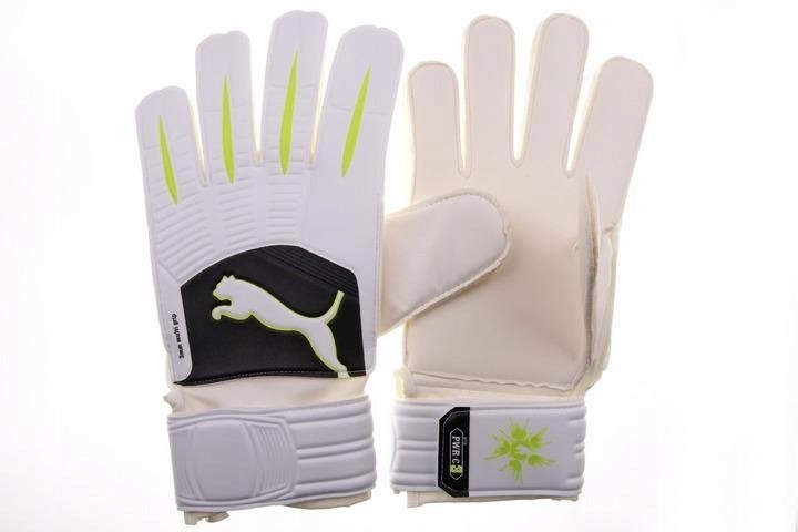 Rękawice bramkarskie Puma Power Cat 3.10 040608 01 biało-czarny 4