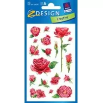 Avery Dennison Zweckform Naklejki z kwiatami - Róża 1 - Przybory szkolne - miniaturka - grafika 1