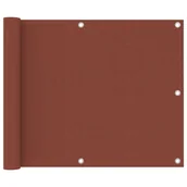 Parawany - vidaXL Parawan balkonowy, terrakota, 75x500 cm, tkanina Oxford vidaXL - miniaturka - grafika 1